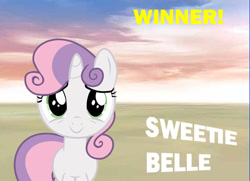 Size: 550x399 | Tagged: safe, sweetie belle, solo, super smash bros., super smash bros. 4, victory, victory screen