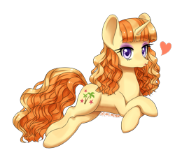 Size: 993x933 | Tagged: safe, artist:shusu, tropical dream, princess spike (episode), background pony, duckface, prone, solo