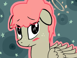 Size: 1600x1200 | Tagged: safe, artist:ionipony, oc, oc only, oc:dancing sprinkle, pegasus, pony, freckles, solo