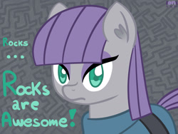 Size: 1600x1200 | Tagged: safe, artist:ionipony, maud pie, earth pony, pony, clothes, female, gray coat, mare, purple mane, solo