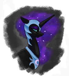 Size: 356x394 | Tagged: safe, artist:zaphy1415926, nightmare moon, alicorn, pony, female, mare, simple background, solo, white background