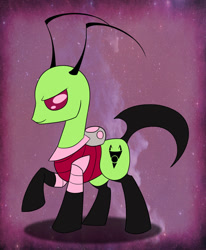 Size: 1024x1240 | Tagged: safe, artist:foxbeast, invader zim, nickelodeon, ponified, zim