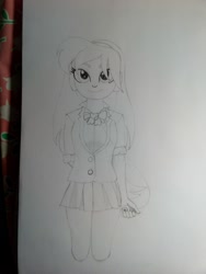 Size: 1224x1632 | Tagged: safe, lemon zest, equestria girls, friendship games, pencil drawing, traditional art