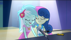 Size: 1920x1080 | Tagged: safe, screencap, bon bon, lyra heartstrings, sweetie drops, equestria girls, rainbow rocks, piano, shipping fuel, sweet lyres