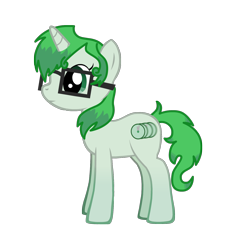 Size: 1388x1396 | Tagged: safe, artist:nsdrift, oc, oc only, oc:timeline aventurie, pony, unicorn, clock, cutie mark, glasses