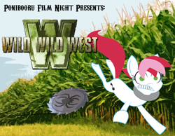 Size: 900x700 | Tagged: safe, oc, oc only, oc:flicker, ponibooru film night, wild wild west