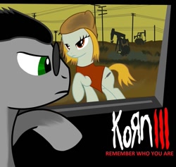 Size: 917x871 | Tagged: safe, artist:koscielny, album, album cover, korn, korn iii: remember who you are, parody