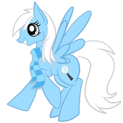 Size: 849x846 | Tagged: safe, artist:tinyfeather, oc, oc only, oc:winter breeze, pegasus, pony, solo