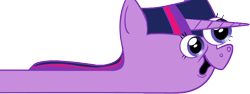 Size: 1856x697 | Tagged: safe, artist:hotdiggedydemon, twilight sparkle, .mov, meme, simple background, special eyes, transparent background, wat