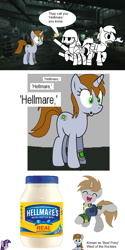 Size: 600x1200 | Tagged: safe, twilight sparkle, oc, oc:littlepip, earth pony, pony, unicorn, fallout equestria, clothes, faic, fallout, fanfic, fanfic art, female, horn, male, mare, mayonnaise, pipbuck, stallion, twiface, vault suit