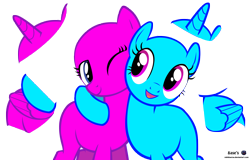 Size: 6400x4090 | Tagged: safe, artist:mlpblueray, oc, oc only, absurd resolution, base, hug, simple background, transparent background, vector