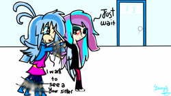 Size: 960x540 | Tagged: safe, artist:sdwing7, oc, oc only, oc:crisp breeze, oc:dreamly, human, hospital, humanized, humanized oc, offspring, parent:rainbow dash, parent:soarin', parents:soarindash, streaklina dream, waiting