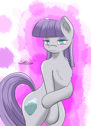 Size: 1300x1800 | Tagged: safe, artist:lordzid, maud pie, pony, bipedal, cutie mark, solo