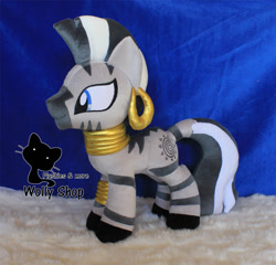 Size: 1000x961 | Tagged: safe, artist:wolly, zecora, zebra, irl, photo, plushie