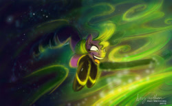 Size: 2480x1523 | Tagged: safe, artist:mad--munchkin, mane-iac, earth pony, pony, female, laughing, mare, solo