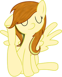 Size: 804x993 | Tagged: safe, artist:limedreaming, oc, oc only, oc:vanilla sun, pegasus, pony, solo