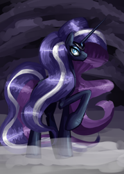 Size: 2500x3500 | Tagged: safe, artist:clrb, nightmare rarity, pony, unicorn, female, mare, solo