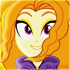 Size: 245x245 | Tagged: safe, screencap, adagio dazzle, equestria girls, rainbow rocks, beautiful, food, happy, orange, smiling, solo, when she smiles