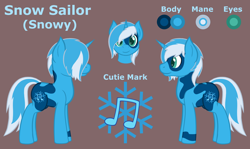 Size: 1708x1017 | Tagged: safe, artist:mynder, oc, oc only, oc:snow sailor, reference sheet