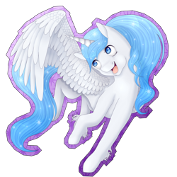 Size: 894x894 | Tagged: safe, artist:seleneat, oc, oc only, oc:white flare, alicorn, pony, alicorn oc, solo