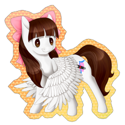 Size: 2200x2200 | Tagged: safe, artist:seleneat, oc, oc only, oc:jennabun, pegasus, pony, solo