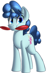 Size: 1216x1809 | Tagged: safe, artist:january3rd, party favor, the cutie map, backwards cutie mark, balloon, cute, favorbetes, looking at you, mouth hold, simple background, solo, transparent background