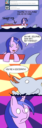 Size: 800x2400 | Tagged: safe, artist:peichenphilip, sea swirl, seafoam, dolphin, adventure time, boat, comic, existential crisis, ocean, sea swirl the attention horse, tumblr, weird