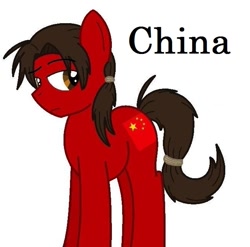 Size: 657x650 | Tagged: safe, artist:happydays64, china, hetalia, nation ponies, ponified, solo