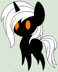 Size: 227x279 | Tagged: safe, artist:mrs-slaughter, oc, oc only, demon pony, chibi, ponysona, solo