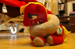 Size: 900x598 | Tagged: safe, artist:kurobatcat, big macintosh, earth pony, pony, irl, male, photo, plushie, solo, stallion