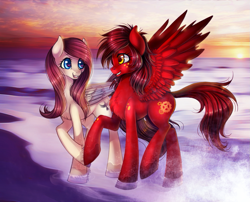 Size: 1089x880 | Tagged: safe, artist:limreiart, derpibooru import, oc, oc only, sunset