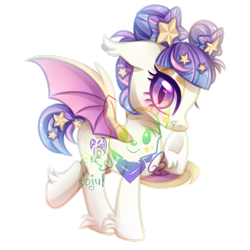 Size: 1024x1024 | Tagged: dead source, safe, artist:jojuki-chan, oc, oc only, bat pony, pony, solo, watermark