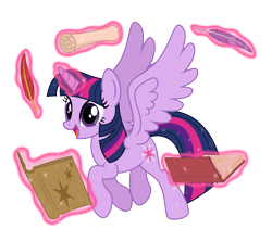 Size: 13531x11418 | Tagged: safe, artist:osipush, twilight sparkle, twilight sparkle (alicorn), alicorn, pony, absurd resolution, book, female, mare, quill, scroll, simple background, solo, transparent background, vector