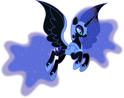 Size: 9846x7781 | Tagged: safe, artist:osipush, nightmare moon, absurd resolution, armor, simple background, solo, transparent background, vector, wing armor