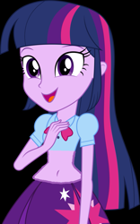 Size: 641x1024 | Tagged: safe, edit, twilight sparkle, equestria girls, belly button, midriff