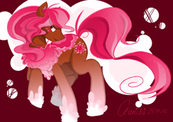 Size: 3508x2480 | Tagged: safe, artist:clarichi, oc, oc only, oc:raspberry cream, earth pony, pony, solo