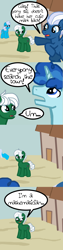 Size: 1500x6000 | Tagged: safe, artist:oneovertwo, night glider, party favor, oc, the cutie map, comic, frown, looking down, open mouth, pointing