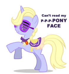 Size: 500x534 | Tagged: safe, pony creator, lady gaga, poker face (song), ponified, ponified celebrity, solo, song reference