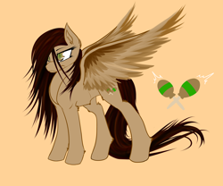 Size: 6000x5000 | Tagged: safe, artist:thelunarqueen, oc, oc only, oc:rasta jam, pegasus, pony, absurd resolution, fluffy, long tail, messy mane, smiling, smirk, solo, spread wings
