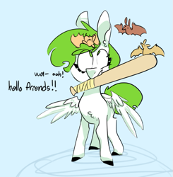 Size: 539x549 | Tagged: safe, artist:this-is-navi, oc, oc only, bat, bat pony, pony, baseball bat, comic