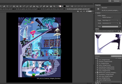 Size: 2518x1736 | Tagged: safe, twilight sparkle, adobe flash, book, canterlot, ladder, leak, library, stairs, telescope