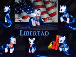 Size: 960x720 | Tagged: safe, artist:soulren, oc, oc only, oc:comunismo, oc:libertad, brushable, cold war unicorns, custom, irl, photo, soviet union, spanish, toy, united states