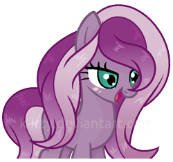 Size: 728x682 | Tagged: safe, artist:k-ltty, wysteria, pony, mane, solo