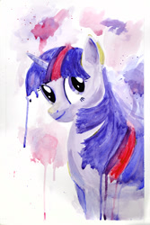 Size: 551x823 | Tagged: safe, artist:strange-1, twilight sparkle, painting, traditional art, watercolor painting