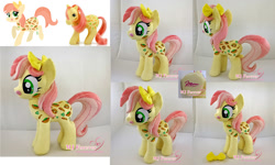 Size: 2000x1200 | Tagged: safe, artist:moggymawee, g1, g1 to g4, generation leap, irl, munchy, photo, plushie, solo