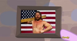 Size: 1277x679 | Tagged: safe, human, the cutie map, hacksaw jim duggan, irl, irl human, photo, starlight's picture frame, united states, wwf