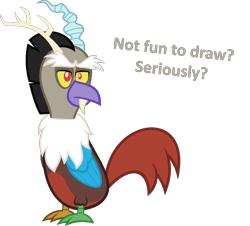 Size: 1814x1641 | Tagged: safe, artist:zacatron94, discord, parrot, simple background, solo, species swap, transparent background, vector