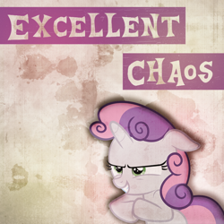 Size: 600x600 | Tagged: safe, artist:candy-muffin, derpibooru import, sweetie belle, album cover, solo