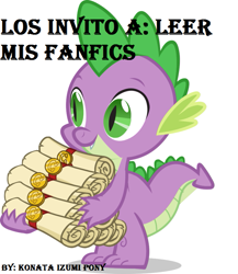 Size: 667x767 | Tagged: safe, derpibooru import, spike, dragon, spanish, text, translated in the comments