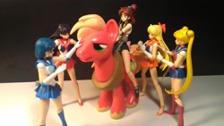 Size: 3264x1840 | Tagged: safe, artist:jaymanney4life, big macintosh, earth pony, pony, aino minako, amy anderson, big macintosh gets all the ladies, big macintosh gets all the mares, harem, hino rei, kino makoto, lita kino, male, mina aino, mizuno ami, raye hino, sailor jupiter, sailor mars, sailor mercury, sailor moon, sailor venus, serena tsukino, stallion, toy, tsukino usagi